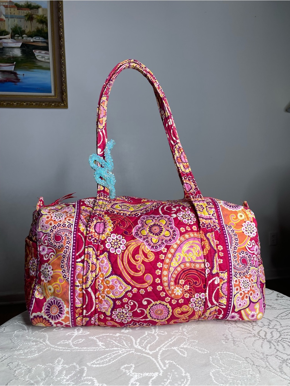 💖 Vera Bradley Small Duffel Travel Bag in "Raspberry Fizz" 💖